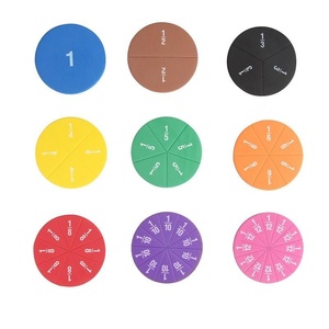 Azulejos de <span class=keywords><strong>fracciones</strong></span> magnéticas con logotipo personalizable y barras <span class=keywords><strong>circulares</strong></span> Kit de manipulación de matemáticas arcoíris para educación en el aula escolar preescolar - Product Image 4