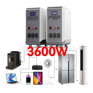 Alimentation portable de camping 3600W 5kWh avec roues, coque en aluminium, batterie LiFePO4 pour camping-car, randonnée, éclairage extérieur - Product Image 2