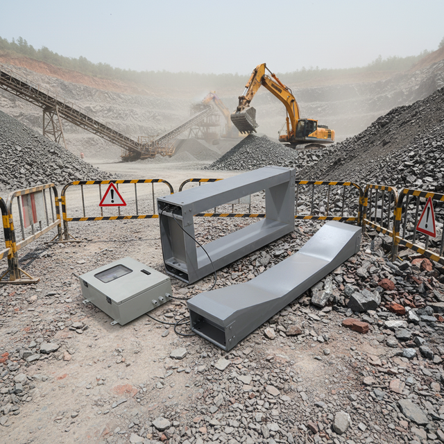 Heavy Duty Metal Detector for Mining Industry Bulk Material Inspection OEM ODM Custom Size Color Supported