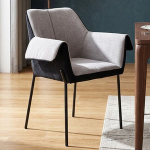 Échantillon Gratuit, Prix Abordables, <span class=keywords><strong>Fauteuil</strong></span> de Salle à Manger Moderne <span class=keywords><strong>Scandinave</strong></span> de Luxe, Entièrement Revêtu de Tissu, à Dossier Haut, avec Pieds en Métal - Product Image 1