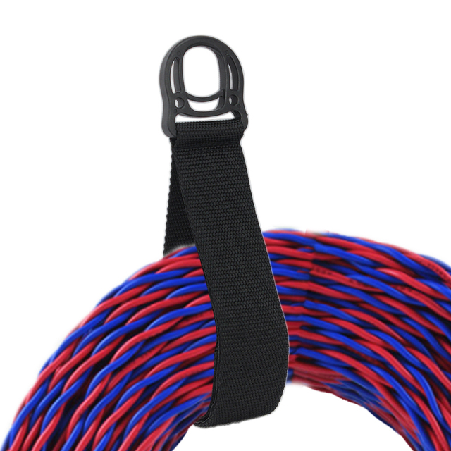 Customize Size Eco-Friendly Nylon Extension Cord Strap with Hook and Loop Closure Cinch Storage Cable Strap