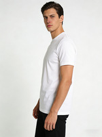 Camiseta de Verano para Hombre, Casual, de Color Sólido, 100% Algodón, Corte Holgado, Secado Rápido, Transpirable, Cuello Redondo, Manga Corta