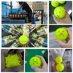 ลูกพิคเกิลบอลงนอกอาคาร 40 รู สีตามสั่ง พีอี ขึ้นรูปแบบโรโตโมลด์ - Product Image 1