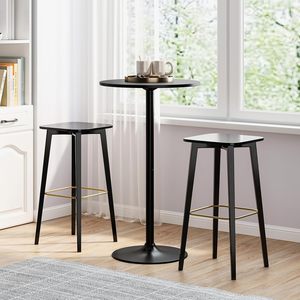 <span class=keywords><strong>Mesa</strong></span> <span class=keywords><strong>Alta</strong></span> Redonda Moderna y Minimalista ADXIN con Base Estable, Diseño Ecológico <span class=keywords><strong>para</strong></span> <span class=keywords><strong>Cocina</strong></span>, Bar, Comedor, Bistro - Product Image 2