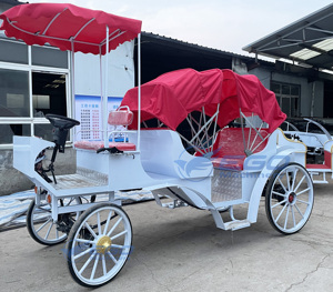 2025 El más vendido económico Clásico Royal Pneumatic Centro de mesa con forma de carruaje de calabaza de Cenicienta para bodas, con rueda de carruaje y eléctrico - Product Image 3