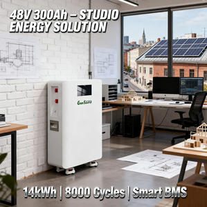 Système de stockage de batterie solaire LiFePO4 48V 300Ah - 14kWh mural avec roulettes pour la maison et l'énergie de secours hors réseau, OEM Chine - Product Image 5
