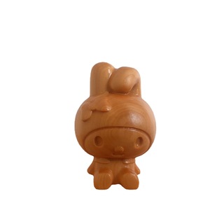 Ornements de lapin en bois sculpté Ya <span class=keywords><strong>Bai</strong></span>, style dessin animé, pendentif de sac pour enfants, cadeau, entièrement fait main, design moderne, mignon, pour petite amie, tendance - Product Image 5