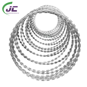 Il <span class=keywords><strong>filo</strong></span> <span class=keywords><strong>spinato</strong></span> rivestito di plastica galvanizzato del <span class=keywords><strong>filo</strong></span> <span class=keywords><strong>spinato</strong></span> del rasoio del <span class=keywords><strong>filo</strong></span> <span class=keywords><strong>spinato</strong></span> del rasoio è allungato per la recinzione di confine - Product Image 4