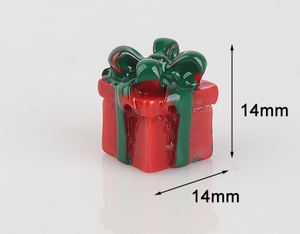<b>Christmas</b> Resin Gift Box <b>Charms</b> with Bows Colorful Mini Flatback Cabochons for DIY Crafts - Product Image 6