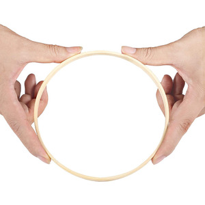 Cercles ronds <span class=keywords><strong>en</strong></span> bambou pour décoration murale, anneaux <span class=keywords><strong>en</strong></span> bois pour <span class=keywords><strong>attrape</strong></span>-rêves DIY, <span class=keywords><strong>macramé</strong></span>, décoration murale artisanale - Product Image 3