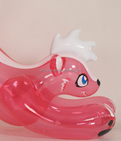 Mouffette rose transparente gonflable en PVC personnalisée en usine pour les ventes