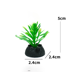 Plantes d'aquarium artificielles - Décoration réaliste en plastique pour l'aquarium, ornement en forme d'herbe aquatique - Product Image 1