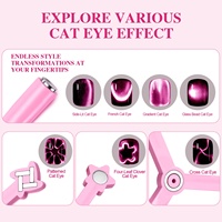 Aimant puissant multifonctionnel 4-en-1 UV en forme de roue à vent pour nail art, perles de verre et vernis gel effet œil de chat