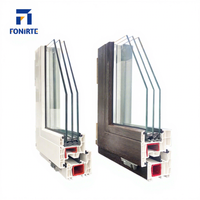 고급 OEM UPVC 플라스틱 여닫이 창문 및 문 친환경 내구성 현대적 디자인 평생 보증