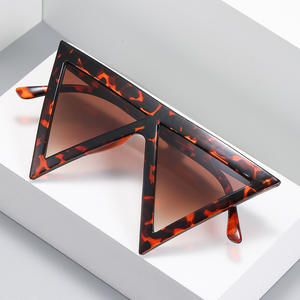 Gafas de Sol Triangulares Invertidas Personalizadas para Mujer, Montura Negra, Protección UV400, Estilo Instagram, Gafas de Sol de Moda para Exteriores - Product Image 4