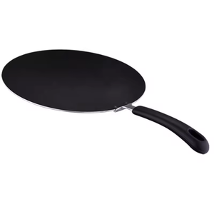 Padella Antiaderente in Lega di Alluminio per Crêpes, Tawa Rotonda con Base Multistrato e Manico in Plastica per Fornelli a Gas - Product Image 2