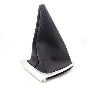 Cache-poignée de levier de vitesse Renault Clio Mk4 en nylon à motif de boule, cuir, cadre argenté, cadre noir 969357916, accessoire de levier de vitesse - Product Image 3