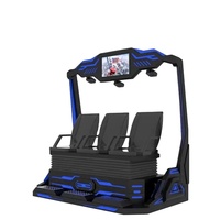 Film de réalité virtuelle le plus excitant, mouvement dynamique 3DOF, 3 chaises, cinéma VR, équipement 9D, divertissement VR, parc VR