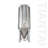 Vente Flash : Cuve de Fermentation de Bière à Petite Échelle en Acier Inoxydable de Qualité Alimentaire, 1200L, Simple ou Double Paroi