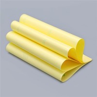 Papier de libération de glassine de silicone de couleur blanche et jaune pour le papier auto-adhésif