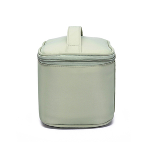 Grande capacidade reciclável viagem maquiagem saco Nylon cosméticos organizador do mulheres Divisor Zipper encerramento alça macia saco conveniente - Product Image 3