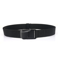 Ceintures de sport élastiques en polyester et nylon pour hommes, nouveau produit en tissu de ceinture tactique en alliage d'aluminium