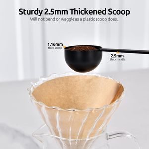 Cuchara medidora de mango largo de 18/8 pulgadas de <span class=keywords><strong>acero</strong></span> inoxidable 4,3 Para café molido, frijol, polvo, Espresso - Product Image 3