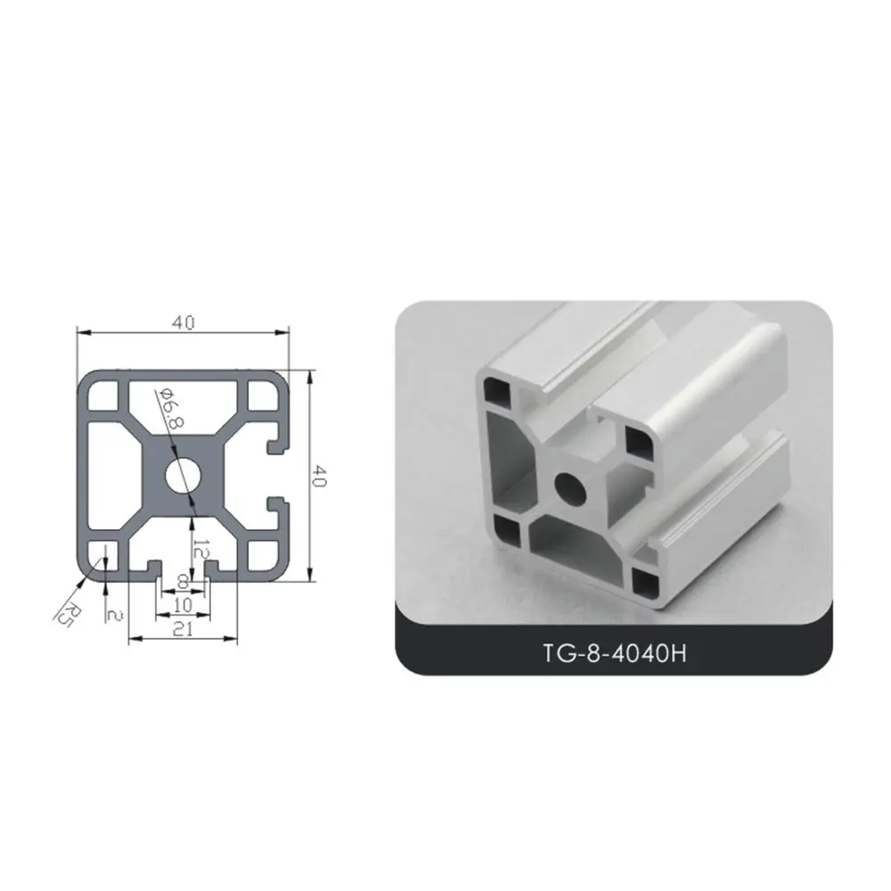 Extrusion Brackets Profile Industrial Aluminium Manufacturer 4040 T Track V Slot Extrusion Aluminium Angle Is Alloy 6000 Series