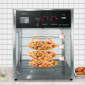 Garantía de calidad Acero inoxidable 220V Calentador de exhibición de comida de <span class=keywords><strong>buffet</strong></span> eléctrico Calentador de <span class=keywords><strong>pizza</strong></span> giratorio - Product Image 1