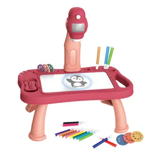 Kinderen Leren Elektronische Led Trace En Tekenen Schrijfbord Tafel Schilderen Speelgoed Baby Tekening Projector Tafel