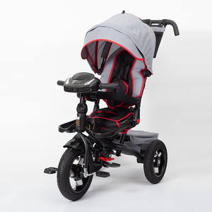 Satu Mobil Multi-Tujuan Dapat Mendorong dan Naik Anak Sepeda Roda Tiga Sepeda 1-6 Tahun Bayi Bahan Dolly/Lipat Sepeda Roda Tiga dengan Musik - Product Image 5