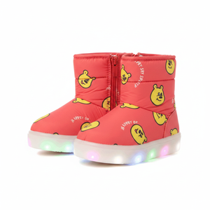 OZKIZ Korean Style Bear Boots for Girls 2-6 Years Kids' Winter Fashion with Lighted Feature Synthetic Upper Material Wholesale - Product Image 2