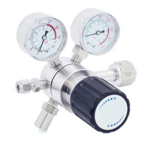 Forte STR41 ad alta purezza <span class=keywords><strong>Gas</strong></span> ad alta pressione in acciaio inox calibro regolatore per gpl propano Argon elio acetilene <span class=keywords><strong>Gas</strong></span> naturale 1 - Product Image 4