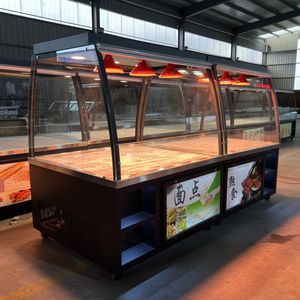 <span class=keywords><strong>ตู้</strong></span>โชว์ชาร์คิวรี่ซูเปอร์มาร์เก็ตพร้อมที่เก็บรักษาความสดใหม่สำหรับเป็ดปักกิ่งรถเข็นขายตามท้องถนนเคลื่อน<span class=keywords><strong>ที่</strong></span> - Product Image 1