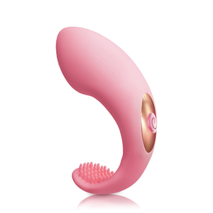 Vibromasseur clitoridien rose pour adultes avec jouet de stimulation en silicone pour adultes - Product Image 3