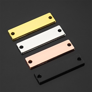 Placas de Identificación Metálicas Rectangulares Lisas, Etiquetas Metálicas con Logotipo Grabado por Láser, Etiqueta Metálica Personalizada para Bolsos, Etiqueta Metálica con Logotipo para Hijab, Abaya, Bufanda, Zapatos - Product Image 4