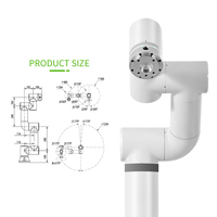 Cobot profesional de 6 ejes para automatización de soldadura MIG TIG y CMT, con control PLC y componente central de enseñanza fácil, 15kg, 1 unidad