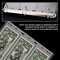Pochette de collection Kpop portable personnalisée de haute qualité en PET avec reliure DIY à 11 trous haute transparence pour billets de banque