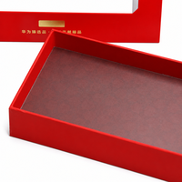 Boîte en papier personnalisée : Boîte à tiroir avec fenêtre transparente, boîte de rangement haut de gamme pour cadeaux d'affaires