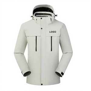 High Quality Customized Logo Hooded Windproof Waterproof <b>Fleece</b> <b>Jacket</b> for Unisex Winter Outdoor Sports with 3000mm Protection - Product Image 3