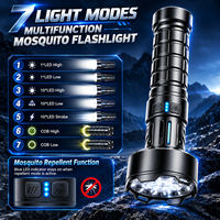 Nouvelle lampe de camping anti-moustiques COB longue portée avec affichage numérique, lampe d'ambiance COB, éclairage d'entretien et de travail
