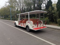Prix bas 11-14 sièges 7.5KW moteur électrique bus touristique Bus à deux étages pour parc touristique