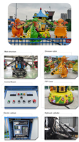 Manège à sauts pour enfants 12 places, thème dinosaure, pour parcs d'attractions Nova Rides et B-JKL