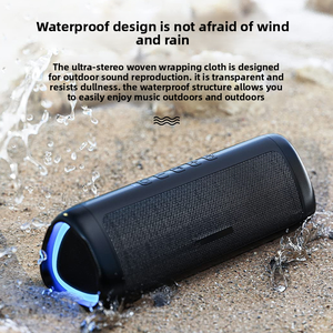 10ワット出力のポータブルワイヤレスIPX5防水Bluetoothスピーカー、HDサウンド搭載、家庭/パーティー/屋外/ビーチに最適 - Product Image 2