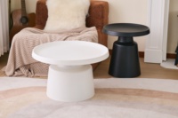 Table basse en fer noir, mobilier de salon, portable, facile à installer, facile à nettoyer, moderne, minimaliste, marque XS, options de taille et de couleur