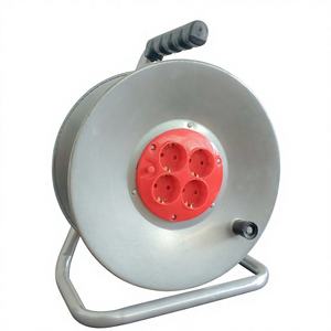 Enrouleur de câble <span class=keywords><strong>électrique</strong></span> portatif CE 30m <span class=keywords><strong>50m</strong></span> pour usage industriel avec protection enfant, 4 prises EU 250V 16A - Product Image 5