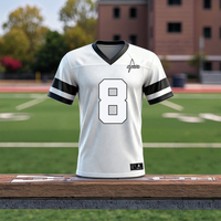 T-shirt personnalisé pour hommes de haute qualité, respirant, coloré, maillot universitaire, ensemble d'uniformes pour jeunes, uniformes de football américain