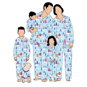 Conjunto de <span class=keywords><strong>pijamas</strong></span> navideños para mujer, ropa familiar a juego con impresión divertida personalizada al por mayor - Product Image 1