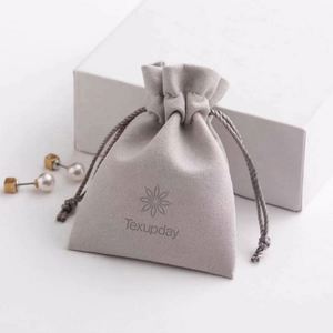 Bolsas de Regalo Plegables Reutilizables con Logotipo Impreso Personalizado, Bolsas de Tela de Lino, Algodón y Terciopelo con Cordón - Product Image 1