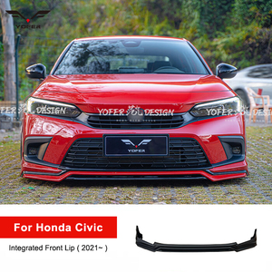 Yofer Kit de carrosserie automatique de haute qualité voiture pare-chocs avant séparateur de lèvre diffuseur pare-chocs lèvre universel pour Honda civic 11e génération - Product Image 4